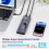 10-Port USB 3.0 Hub with 2.4A Fast Charging PD Port Supply Multi-Device Support for Computers and Laptops US Plug 5