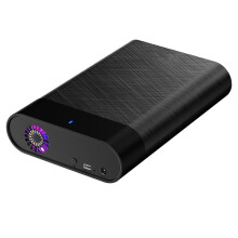3.5 Inch SSD Case USBC3.1 Hard Drive Enclosure  to Type C 3.1 Reader 5Gbps 28TB Adapter RGB SSD Box for PC EU Plug