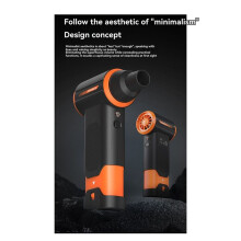 Docreate Handheld Cordless Air Duster Brushless Motor Powerful Duct Cleaning Tool for PC and Electronics