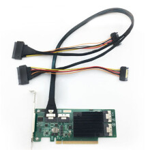 SFF8654(8i) to 2xSFF-8639 NVME U.2 Cable NVME SFF8654 to SAS Conversion Slimesas Data Transfer Cable