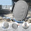 For Meta Quest 3  Mounted Storage Bag Handheld EVA Protective Bag for Quest 3s Universal VR Storage Bag 3