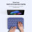 Magnetic  Keyboard for  Surface Pro 12 with RGB Backlit Magnetic Adsorption Bluetooth5.0 Keyboard A 7