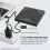 External CD/DVD Drive, Portable USB 3.0 Type-C 7-in-1 DVD RW CD Writer Drive Burner Reader Player Optical Drives 5