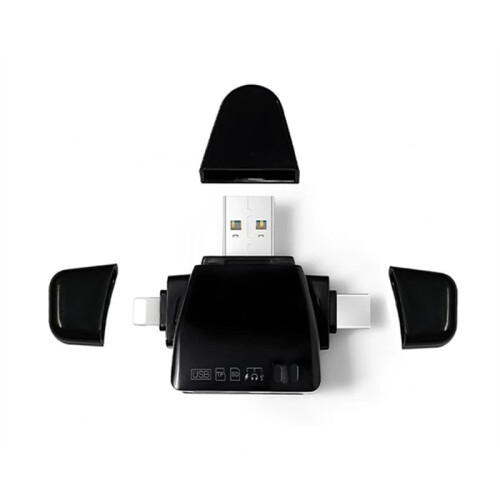 7-in-1 Card Reader, Universal Interface for Mobile Phones and Computers, Multiple  for Simultaneous Reading