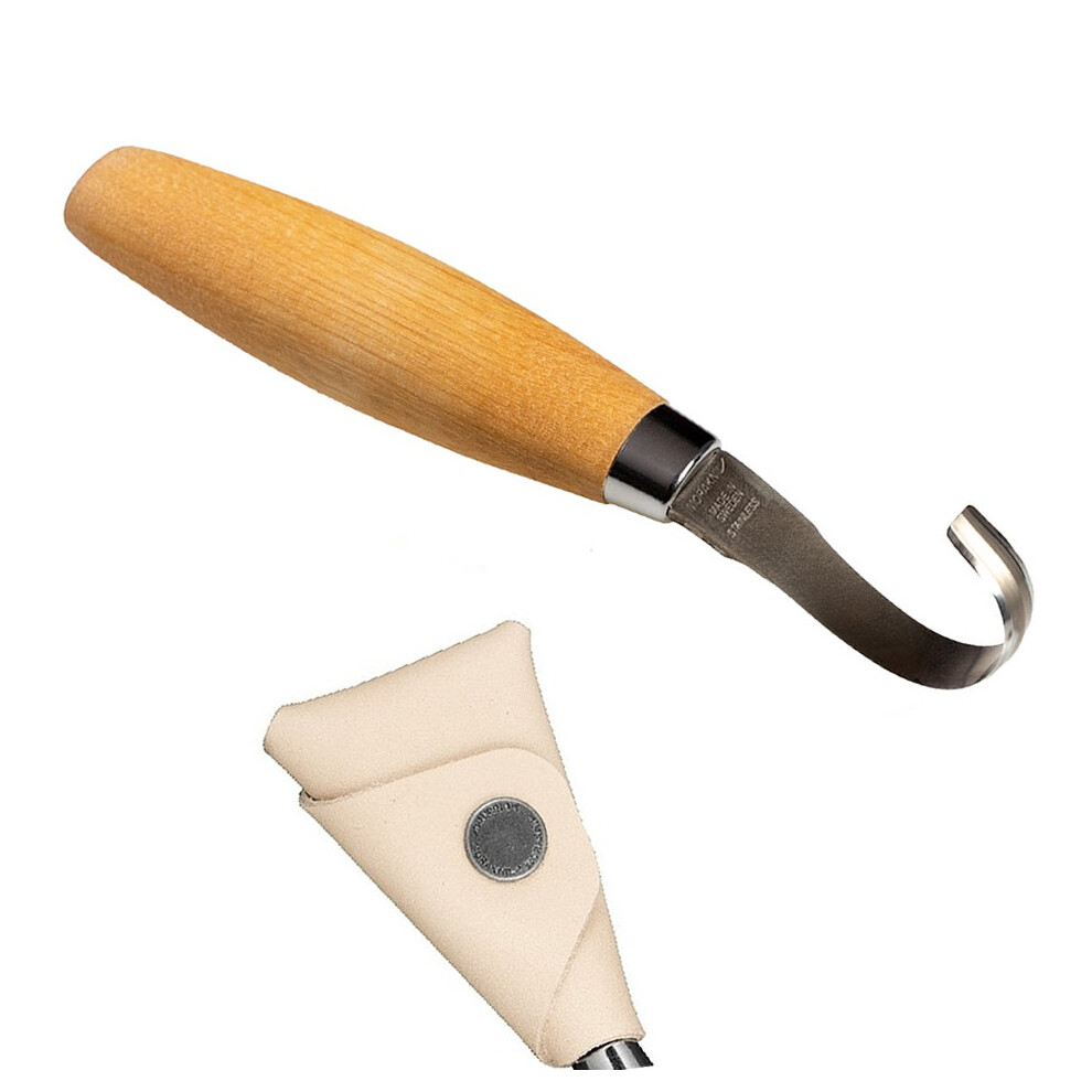 Mora 162S Stainless Steel Double Edge Spoon Bowl Carving Tool With Sheath