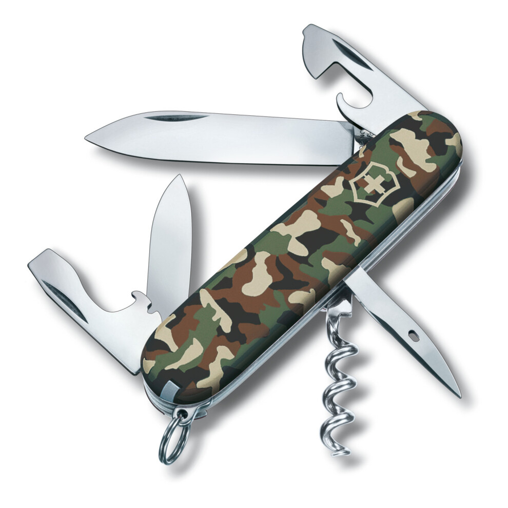 (camo) Genuine Victorinox SPARTAN - 12 feature Swiss army knife