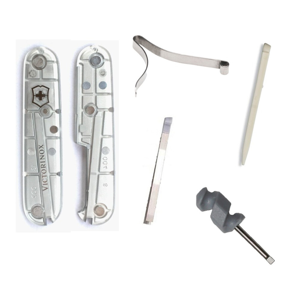(silvertech) Victorinox 91mm Swiss army spares - tweezers toothpick screwdriver handles