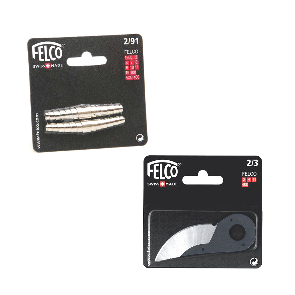 Felco model 2 secateurs volute SPRING and BLADE set - model 2,4,11 - new sealed