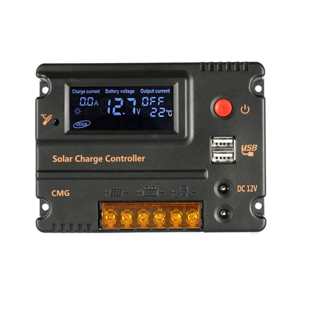 20A Solar Charge Controller 12V/24V With Lcd, Auto Switching And Overload Protection For Batteries 9455672312318