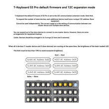 LILYGO T-Keyboard-S3 Pro ESP32-S3 Keyboard Development Board 0.85-Inch LCD Button WiFi STM32 RGB Encoder Module,B