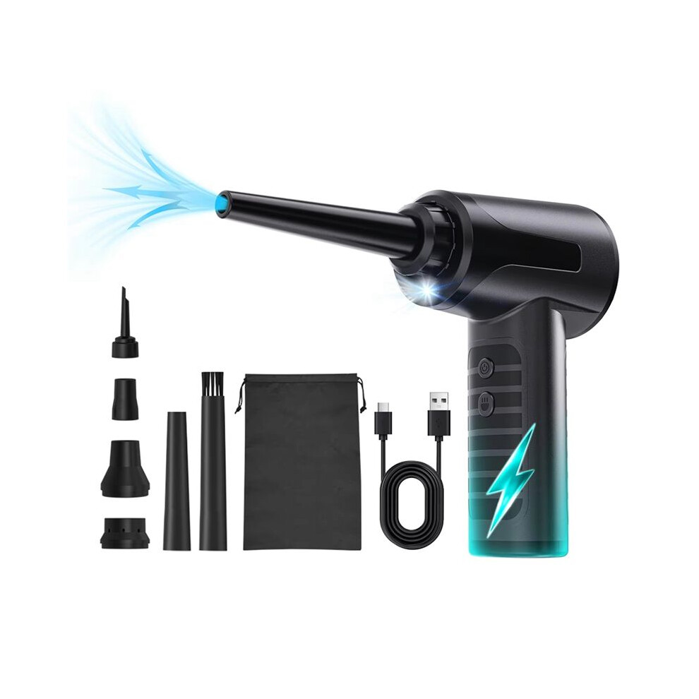 Compressed Air Duster 100000Rpm Electric Air Duster Rechargeable Cordless Air Blower For Keyboard Devices Cleaning 6034255904275