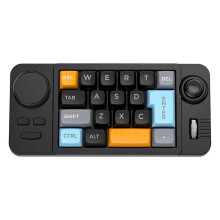 19-Key Macro-Defined Joystick Dual-Wheel RGB Hot-Swappable Macro-Defined Wired Mechanical Gaming Keyboard for Win10 A