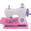 Macchina da cucire giocattolo USB viola 3xAA 15.5x8cm 7