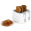 Progress Four Slice 1500W White Toaster With Crumb Tray Browning Control 1