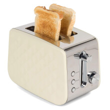 Salter 2-Slice Cream Toaster 850W Diamond Vintage Retro Style Auto-Centering New