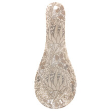 Spoon Rest Holder W.Morris Artichoke Floral Cream Table Kitchen Accessory