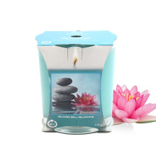 Relaxing Spa Scented Candle 170g Jar Single Wick 45hrs Glass Cup Gift Idea
