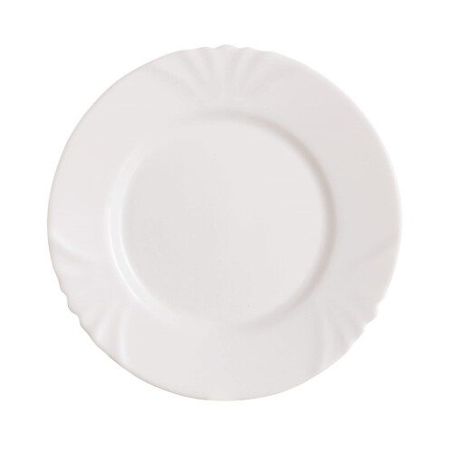 Side Plate Luminarc Cadix White Opal Glass 19cm Appetizer Food Server Plate 6pcs 1