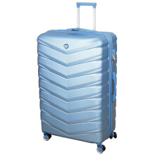 Travel Suitcase 32" Ice Blue 85Ltr Expandable Luggage Trolley 360 8-Wheel ABS