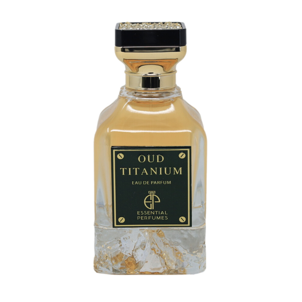 Essential Perfumes Oud Titanium Eau De Parfum 100Ml Unisex Bergamot Jasmine Musk