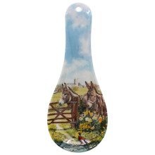 Spoon Rest Macneil Donkey Farm Animals Style Utensil Holder Kitchen Accessory