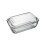 Luminarc Butter Dish With Lid Tempered Glass Clear Serving Storage Container 3Pc 5