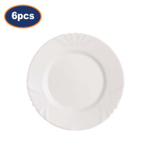 Side Plate Luminarc Cadix White Opal Glass 19cm Appetizer Food Server Plate 6pcs