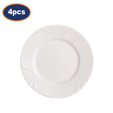 Side Plate Luminarc Cadix White Opal Glass 19cm Appetizer Food Server Plate 4pcs
