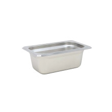 Stainless Steel Gastronorm Pan 1/9 x 6.5cm Container Food Storage Catering Tray