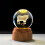 Crystal LED Globe Lamp Highland Cow Rotating 3D Night Light Illusion Effect 2