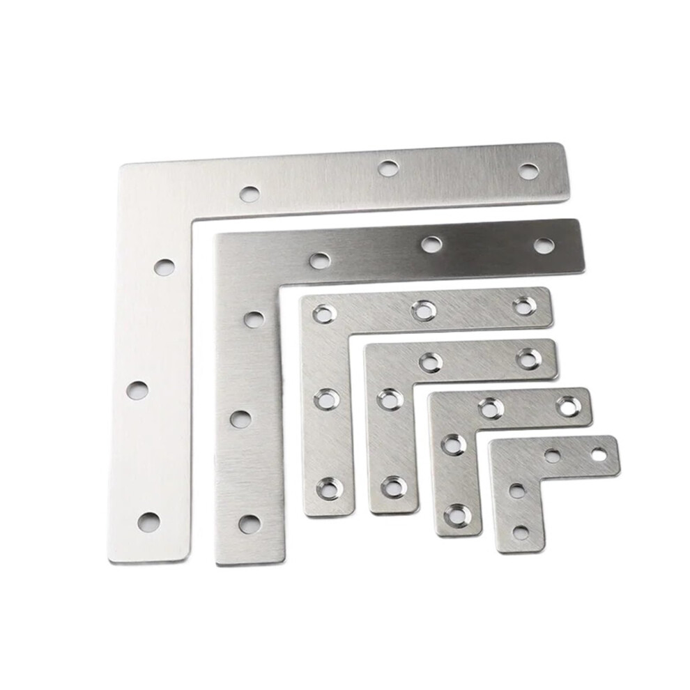 Stainless Steel Corner Brackets L And T Shape Rustproof Right Angle Furniture Connectors 4Pcs 9174973022510