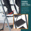 Ladder 3-Tread Step Rubber Non-Slip Lightweight Sturdy Alloy Frame 150kg Max 4