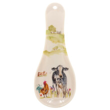 Spoon Rest Farmyard Animal Utensil Holder Dish Plate Tableware Kitchen Accessory