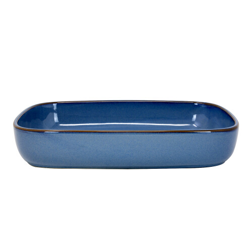 Mason Cash Rectangle Baking Oven Dish 32cm Stoneware Reactive Glaze Blue 2-Litres Oven Safe