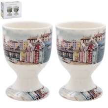 Egg Cups Sandy Bay Beach Ceramic Pots Breakfast Boiled Eggs Stands Server Holder