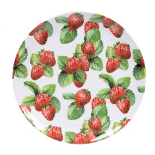 Strawberry Field Side Plate Dinnerware Patterned Serving Dish Summer Design