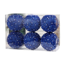 8 Cm/6 StüCk Perlen-Diamant-Pailletten-Weihnachtskugeletui, Zuhause, GeschäFt, Feiertagsparty-AnhäNger, Weihnachtsbaum-HäNgedekoration, 2