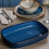 Mason Cash Rectangle Baking Oven Dish 32cm Stoneware Reactive Glaze Blue 2-Litres Oven Safe 2