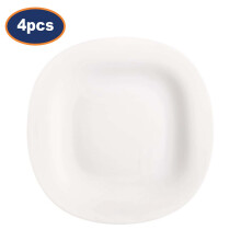 Dinner Plate Luminarc Carine White Opal Glass 27cm Serving Dishes 4pcs Square