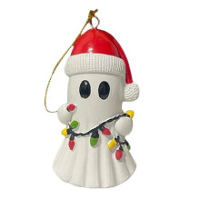 Christmas Tree Ornament Red Hat Charm Small Statue Collectible Toy Home Decoration Christmas Centerpiece