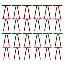 24 Stuks Kerststrik Ornament 5 X 7 Inch Fluwelen Ambachten Strikken Kerstboom Lint Hangende Strikken Hangers voor Kerstmis Vakantie