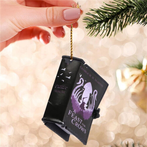 Book Decorations, Christmas Tree Hanging Decorations, Gifts for Book Lovers 1