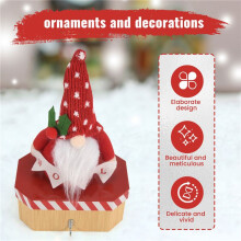 Santa Claus doll candy box cute children's gift box Christmas peace fruit box ornaments decorations