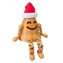Desktop Movable Doll 3D Printing Christmas Decorations Movable Joint Decorations Children'S Birthday Holiday Gifts B