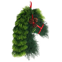 Horse Wreath Animal Wreath Front Door Wreath Christmas Hanging Decoration Holiday Decoration