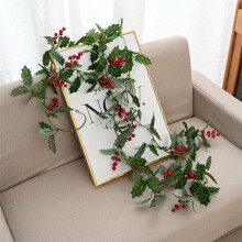 Konstgjorda Bär Holly Garland Konstgjorda Bärvinrankor Dekorationer 2M Hemdekorationer Som Passar Alla Sorter