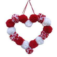 Love Valentine'S Day Fur  Garland Plush Love Interior Decoration Home Decoration Proposal Wedding Decoration B