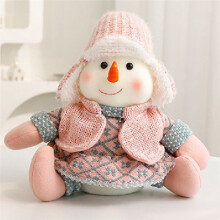 Kerst Roze Ornamenten Schattige Kerst Gezichtloze Cartoon Driedimensionale Kleine Ornamenten A
