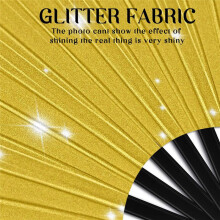 3Pcs Hand Fan Glitter Hand Fan Decorative Folding Fans Handheld Festival Fan with Bag for Women Club Dance Party