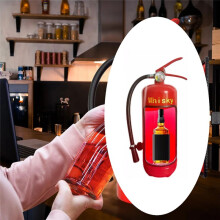 Fire Extinguishers Bar, Novelty Fire Extinguishers Bar Recycle Cave Gift for Whisky Loving Fireman